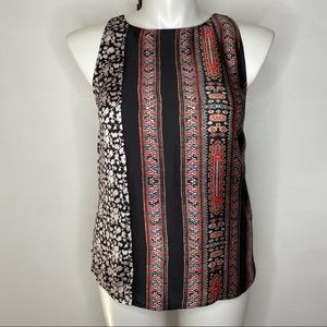 Sanctuary multi fabric racer back tank top